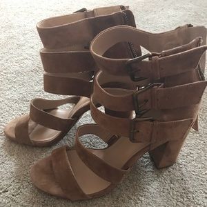 Saks Fifth Avenue Suede Strappy Sandles